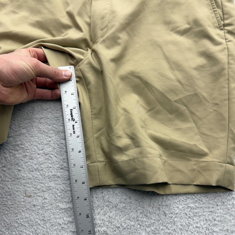 Polo Ralph Lauren Mens 34 Khaki Tan Polyester Performance Golf Chino Shorts - Picture 3 of 8
